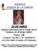 Cartel Virgen de la Cabeza (Andujar, Jaen)